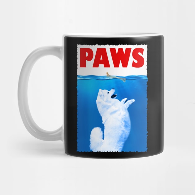 Snowy Smiles Samoyed Love, Tee Triumph for Dog Enthusiasts by Gamma-Mage